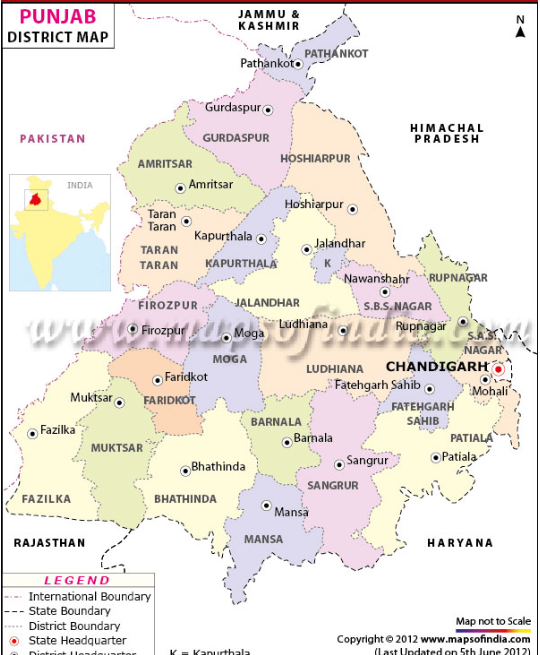 District Profiles of Punjab State